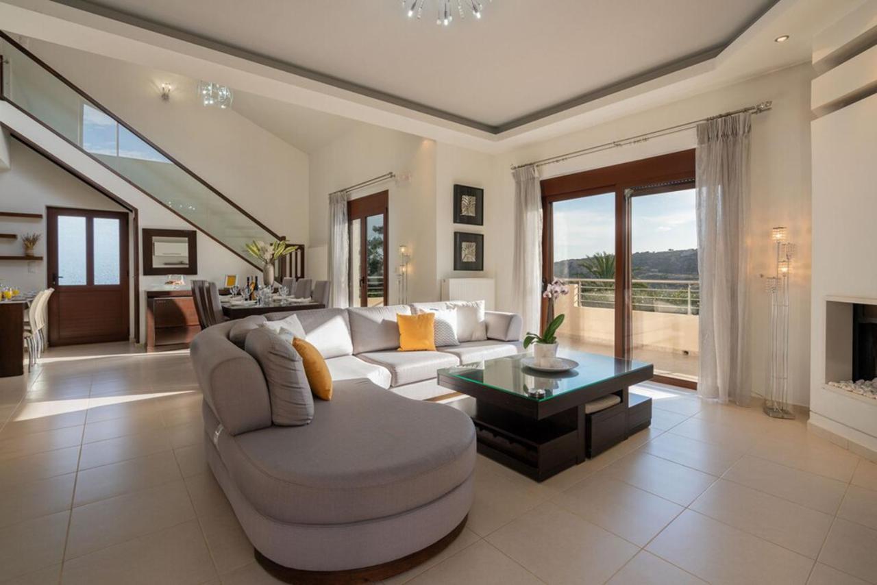 Villa Ellovos With Private Pool Ретимно Экстерьер фото